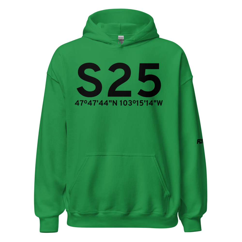 Watford City (KS25) Airport Hoodie Sweatshirt 