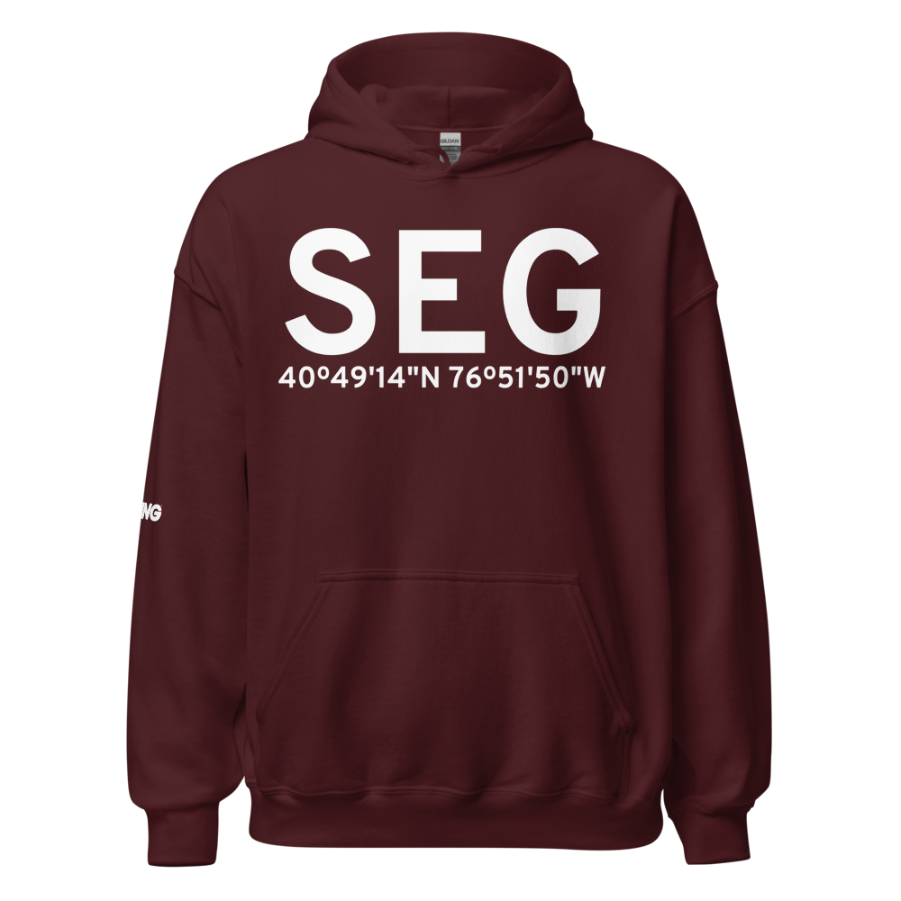 Selinsgrove (KSEG) Airport Hoodie Sweatshirt 