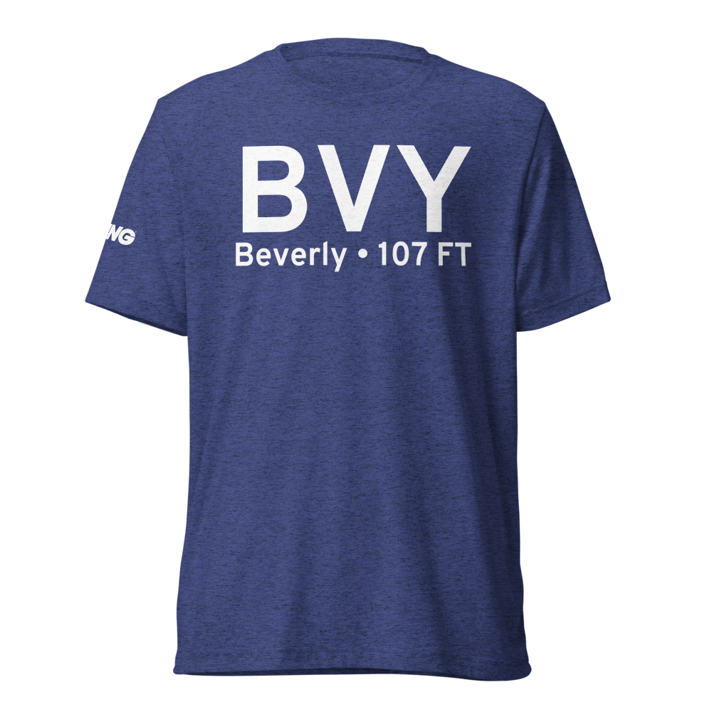 Beverly (KBVY) Airport Tri-blend T-Shirt 
