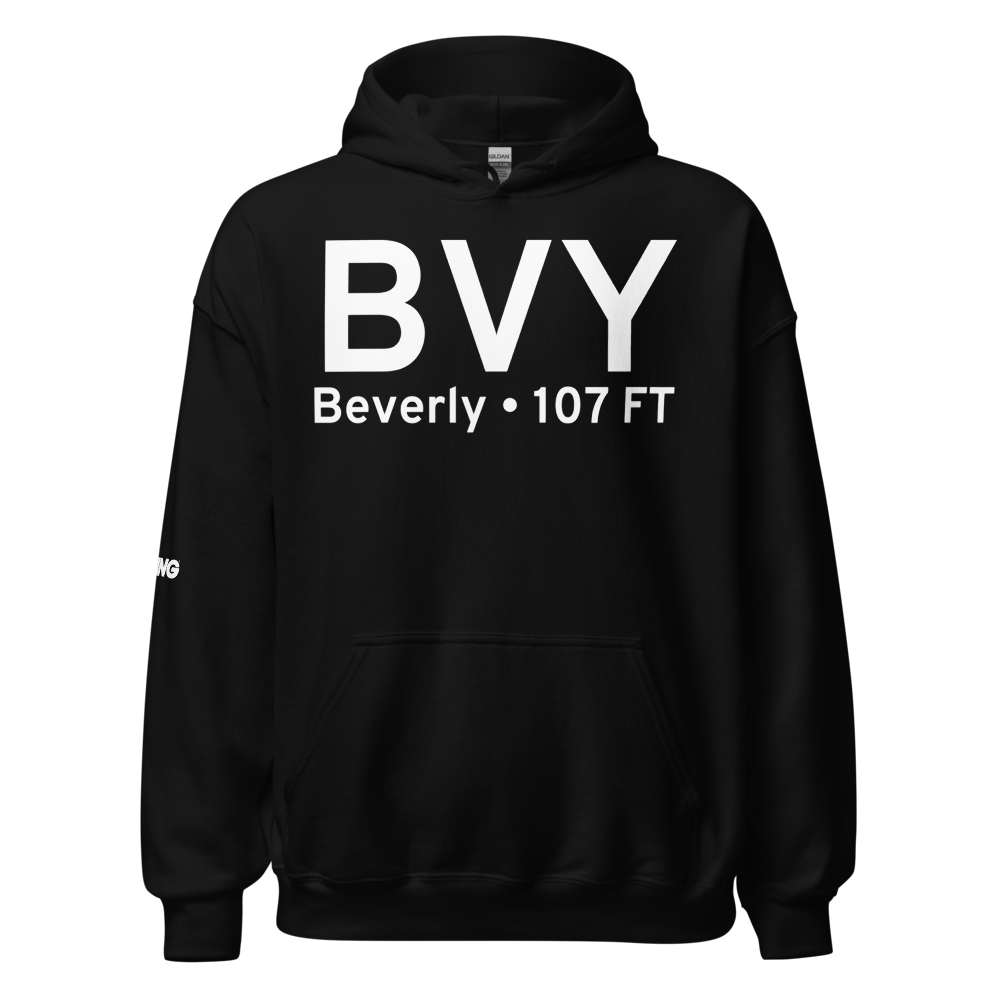 Beverly (KBVY) Airport Hoodie Sweatshirt 