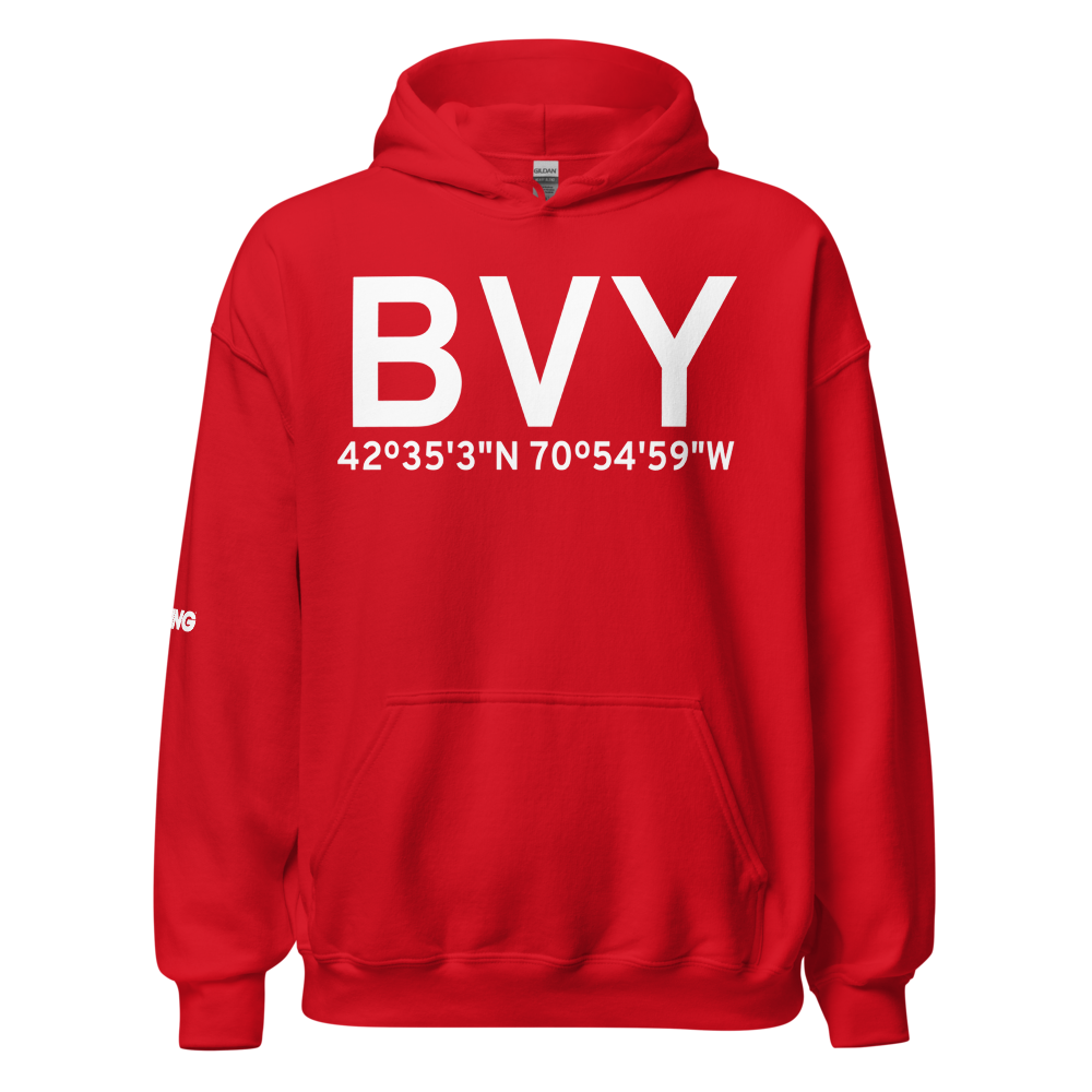 Beverly (KBVY) Airport Hoodie Sweatshirt 