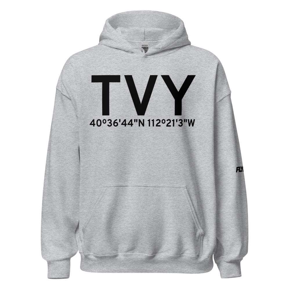 Tooele (KTVY) Airport Hoodie Sweatshirt 