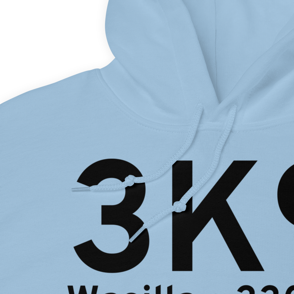 Wasilla (3K9) Airport Hoodie Sweatshirt 