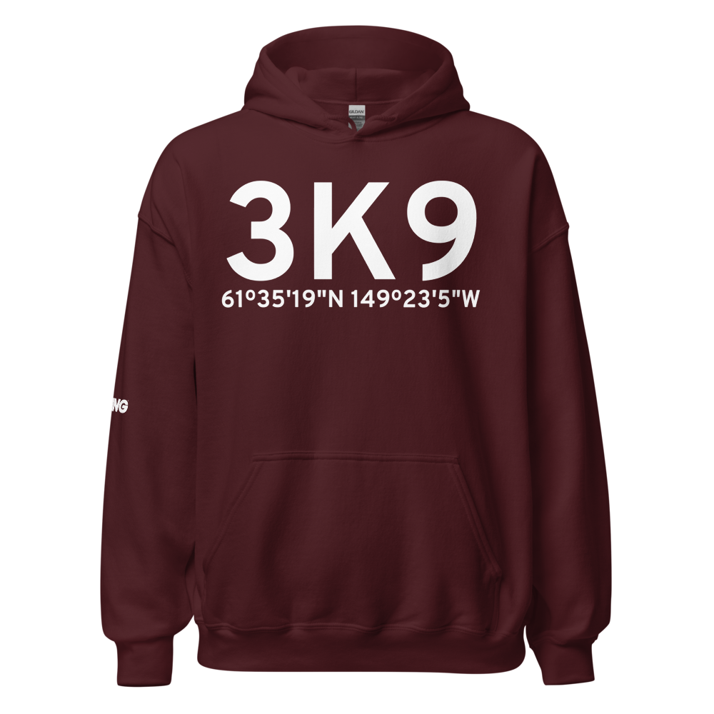 Wasilla (3K9) Airport Hoodie Sweatshirt 