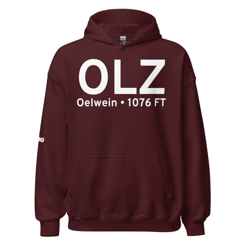 Oelwein (KOLZ) Airport Hoodie Sweatshirt 