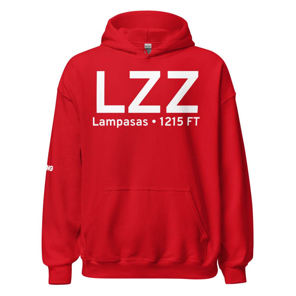 Lampasas (KLZZ) Airport Hoodie Sweatshirt 