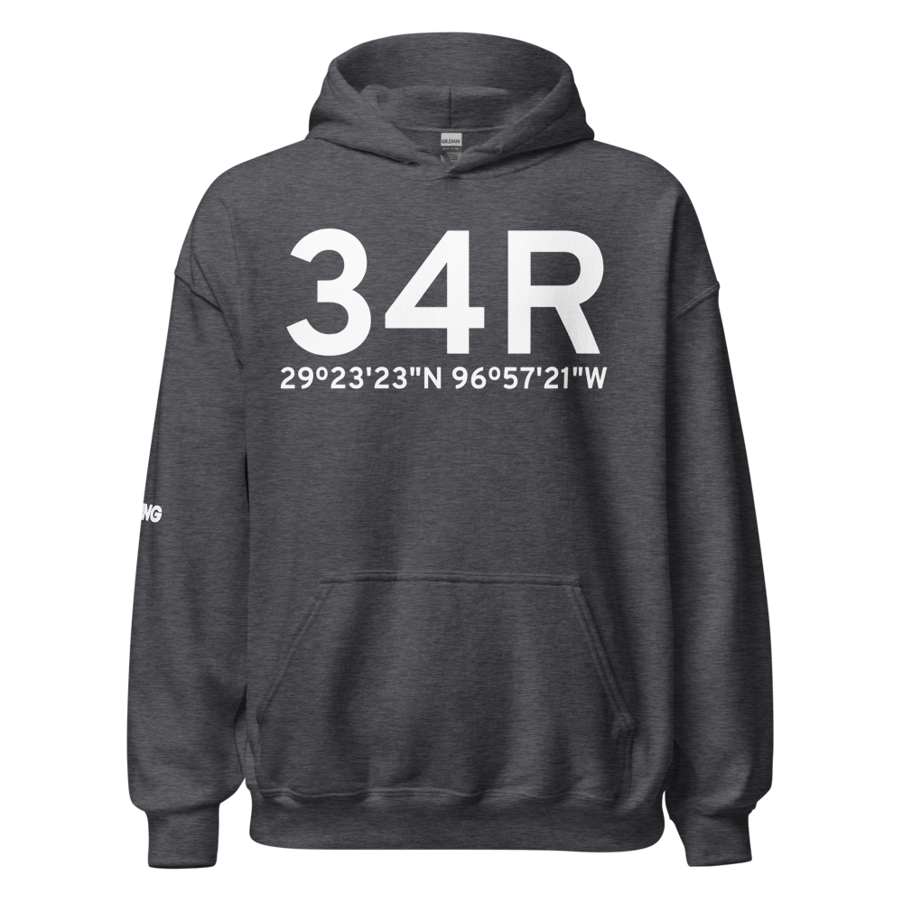 Hallettsville (K34R) Airport Hoodie Sweatshirt 