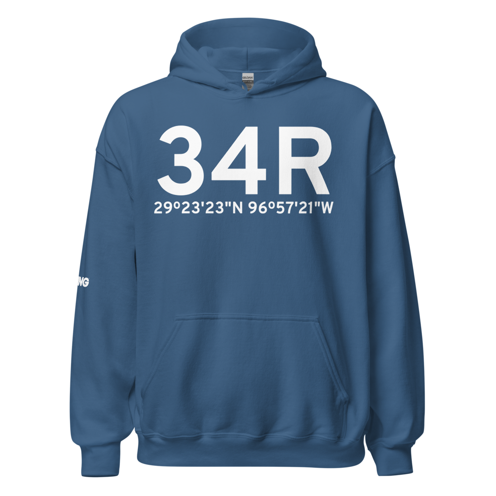 Hallettsville (K34R) Airport Hoodie Sweatshirt 