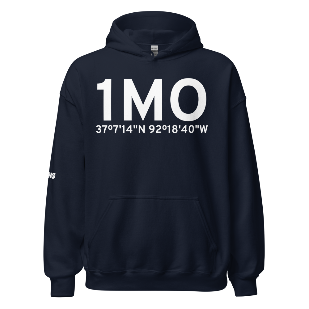 Mountain Grove (K1MO) Airport Hoodie Sweatshirt 