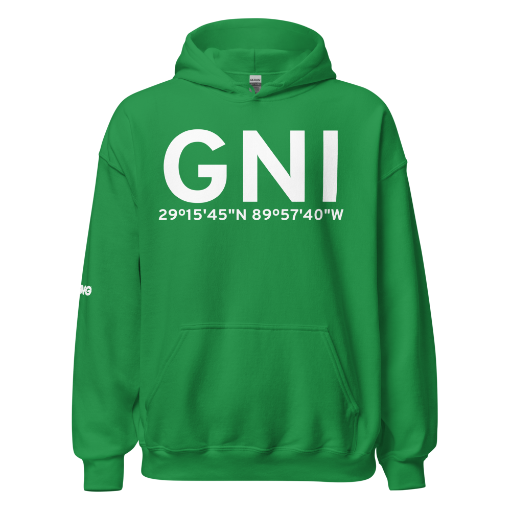 Grand Isle (GNI) Airport Hoodie Sweatshirt 