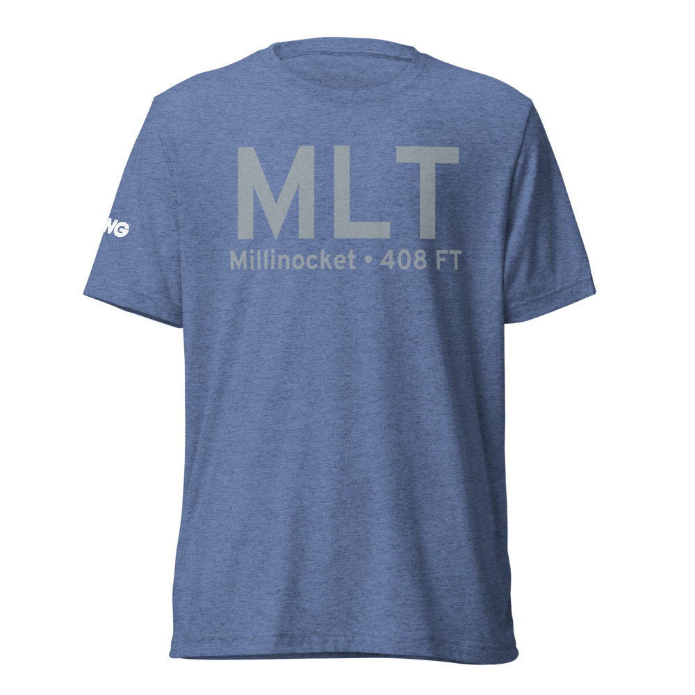 Millinocket (KMLT) Airport Tri-blend T-Shirt 