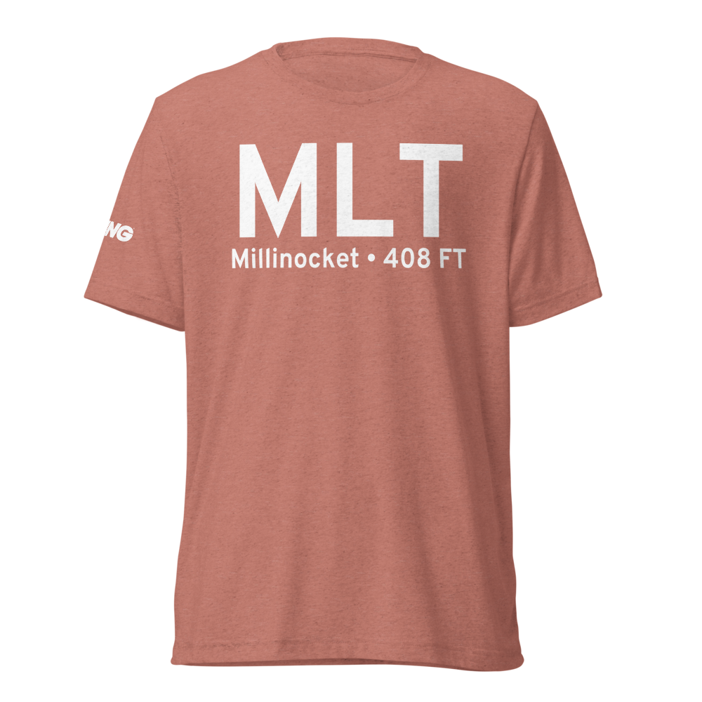 Millinocket (KMLT) Airport Tri-blend T-Shirt 