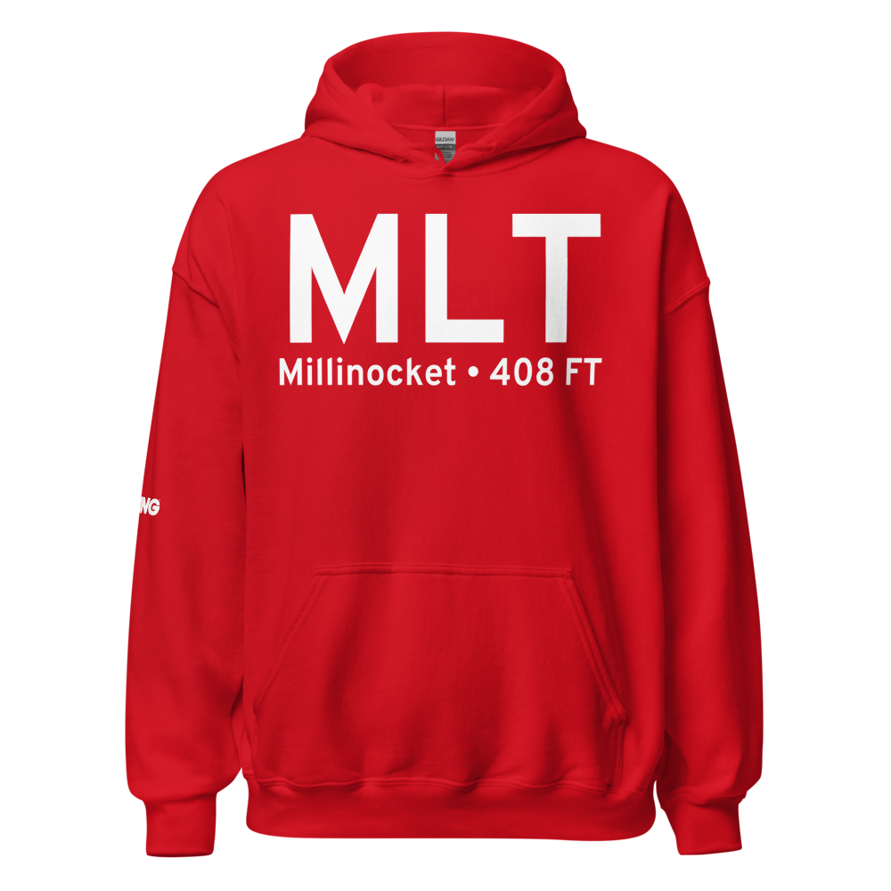 Millinocket (KMLT) Airport Hoodie Sweatshirt 