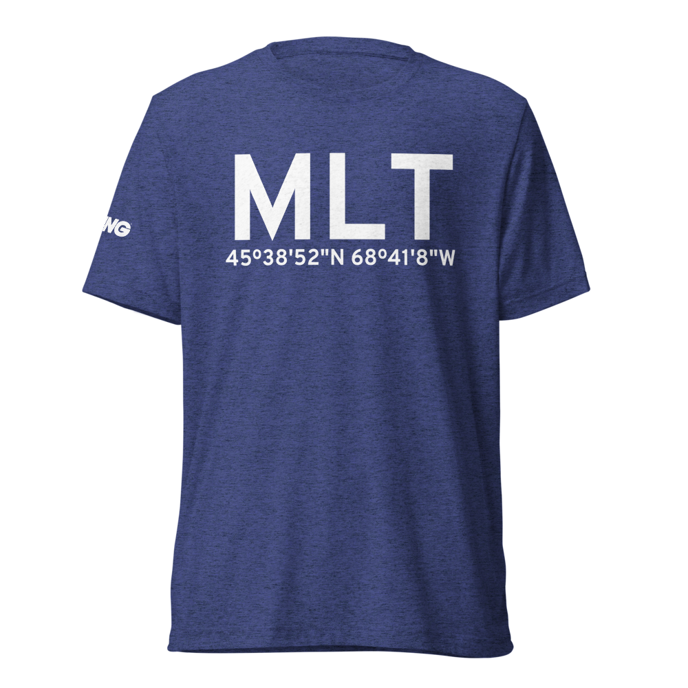 Millinocket (KMLT) Airport Tri-blend T-Shirt 