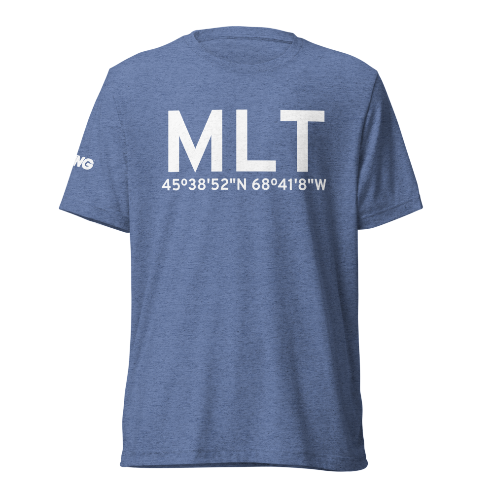 Millinocket (KMLT) Airport Tri-blend T-Shirt 