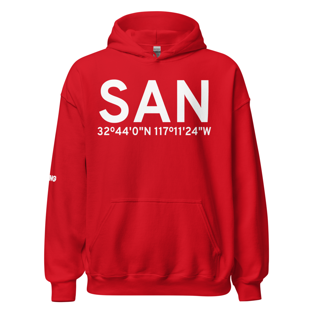 San Diego (KSAN) Airport Hoodie Sweatshirt 