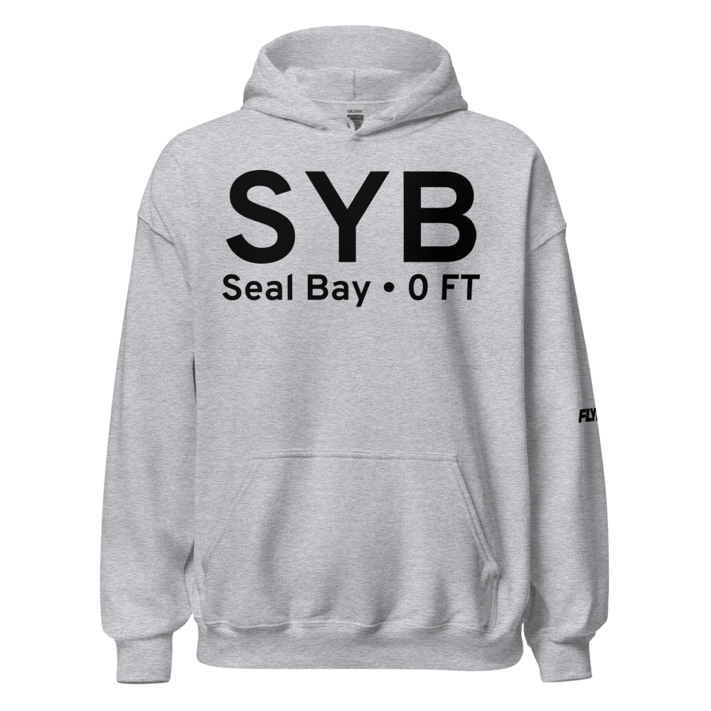 Seal Bay (SYB) Airport Hoodie Sweatshirt 