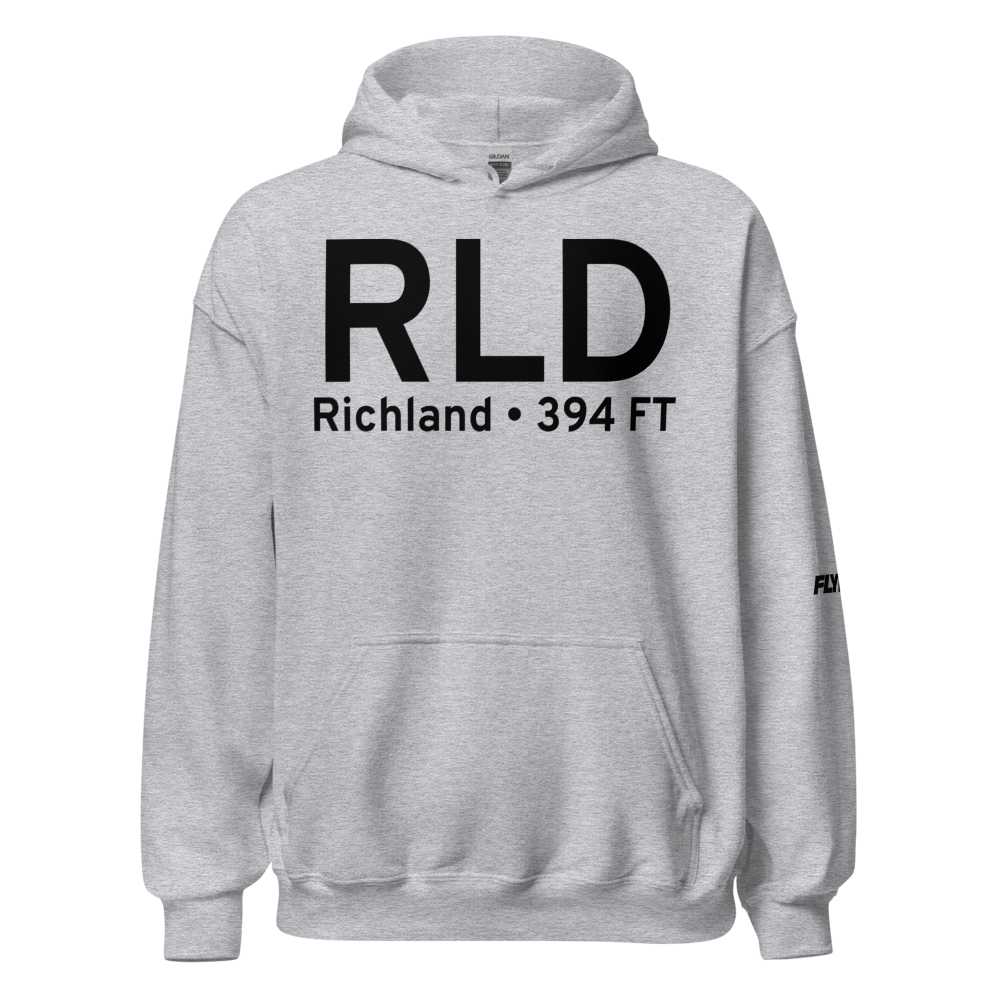 Richland (KRLD) Airport Hoodie Sweatshirt 
