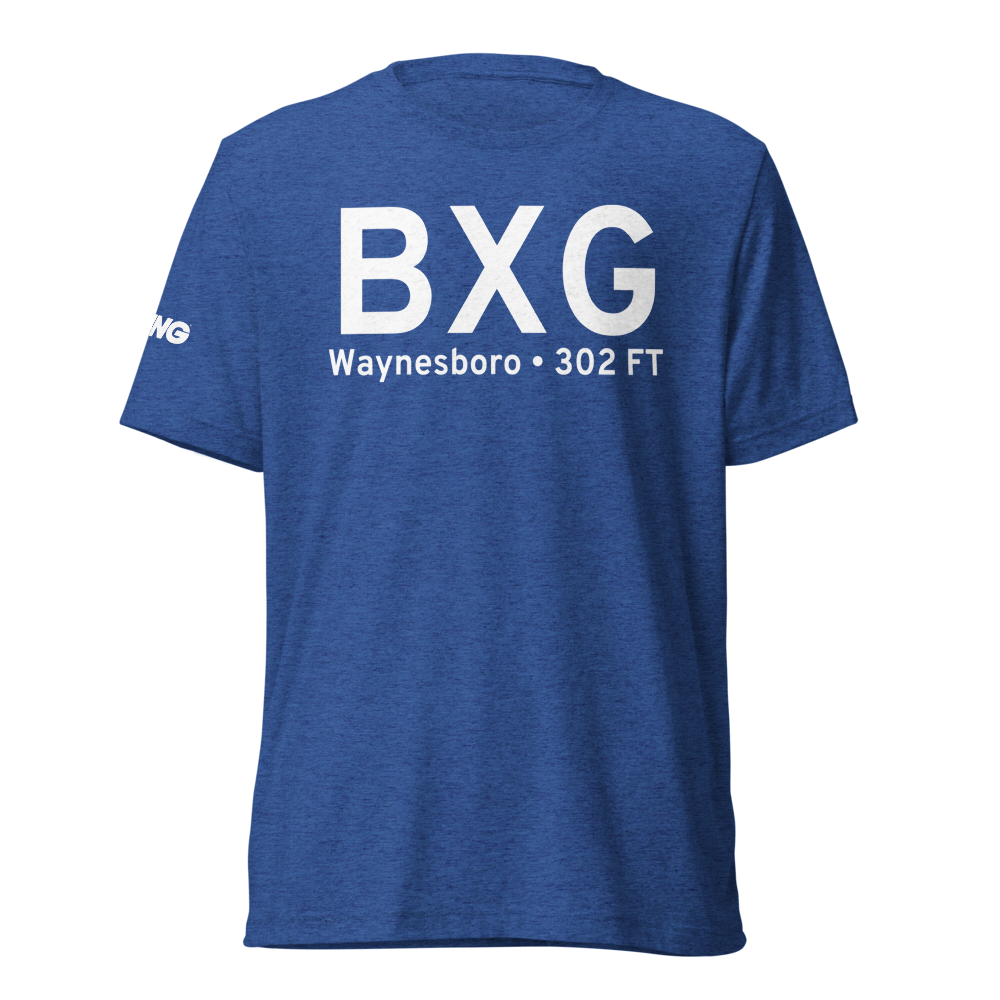 Waynesboro (KBXG) Airport Tri-blend T-Shirt 