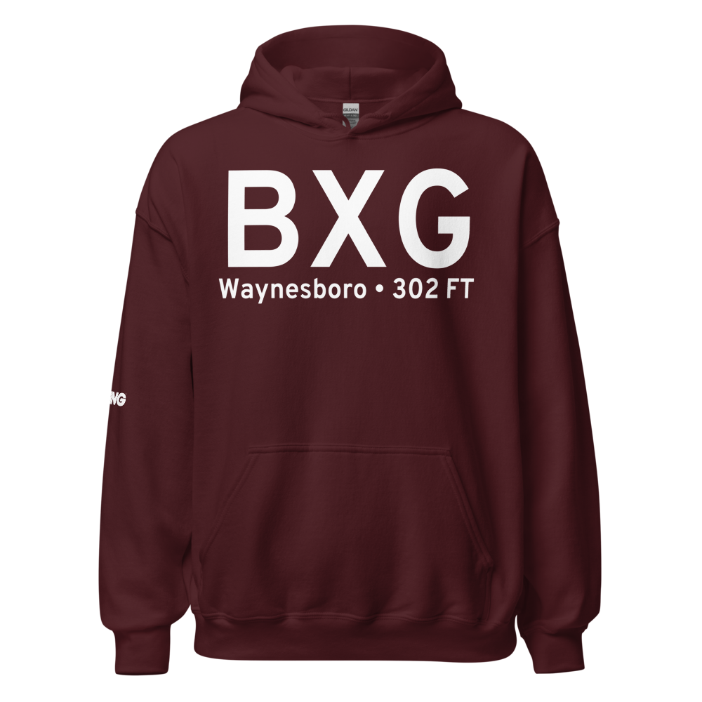 Waynesboro (KBXG) Airport Hoodie Sweatshirt 