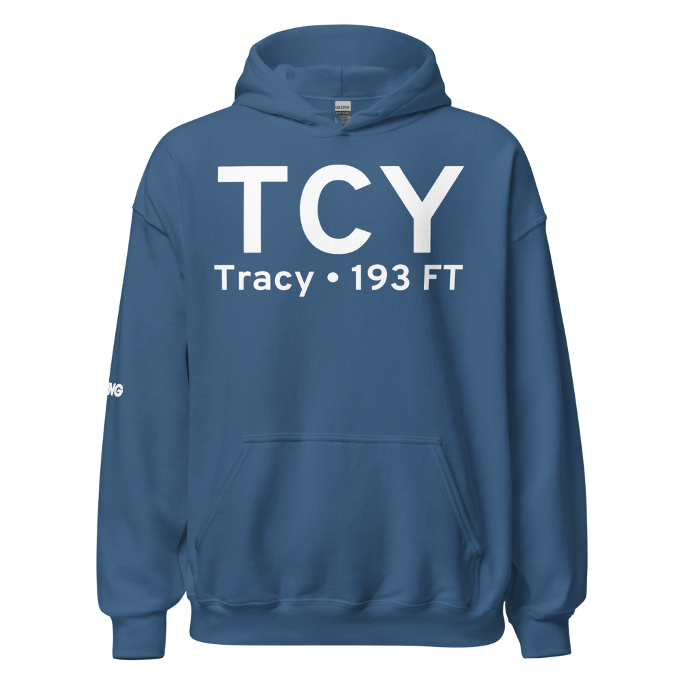 Tracy (KTCY) Airport Hoodie Sweatshirt 