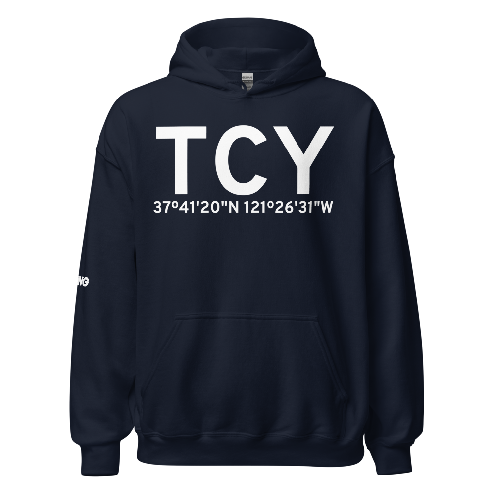 Tracy (KTCY) Airport Hoodie Sweatshirt 