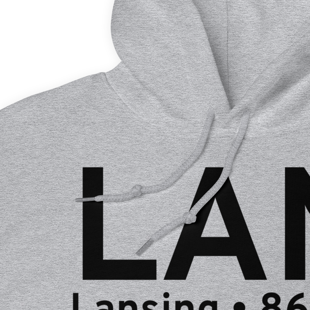 Lansing (KLAN) Airport Hoodie Sweatshirt 