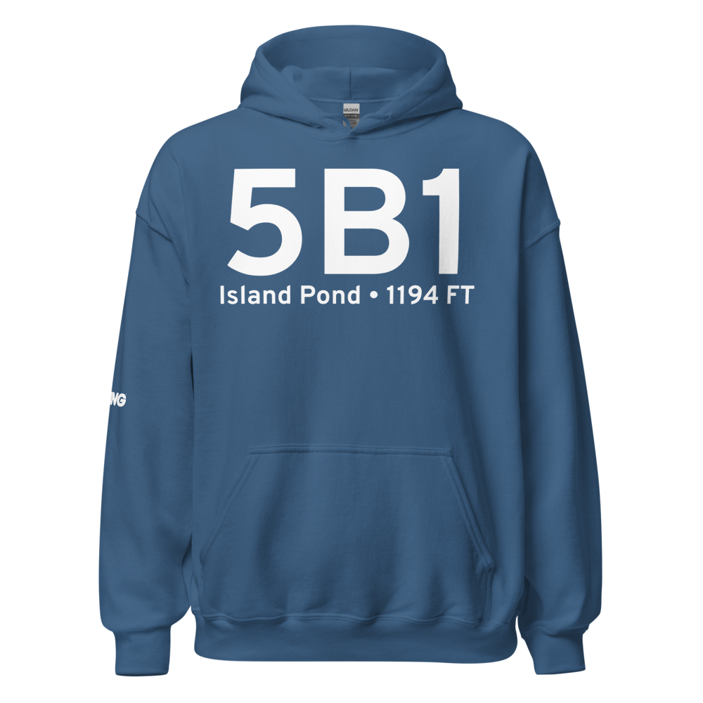 Island Pond (5B1) Airport Hoodie Sweatshirt 