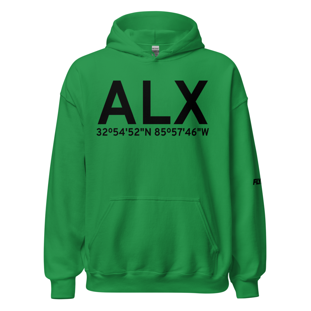 Alexander City (KALX) Airport Hoodie Sweatshirt 