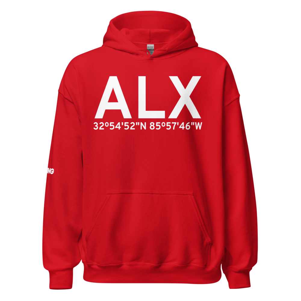 Alexander City (KALX) Airport Hoodie Sweatshirt 