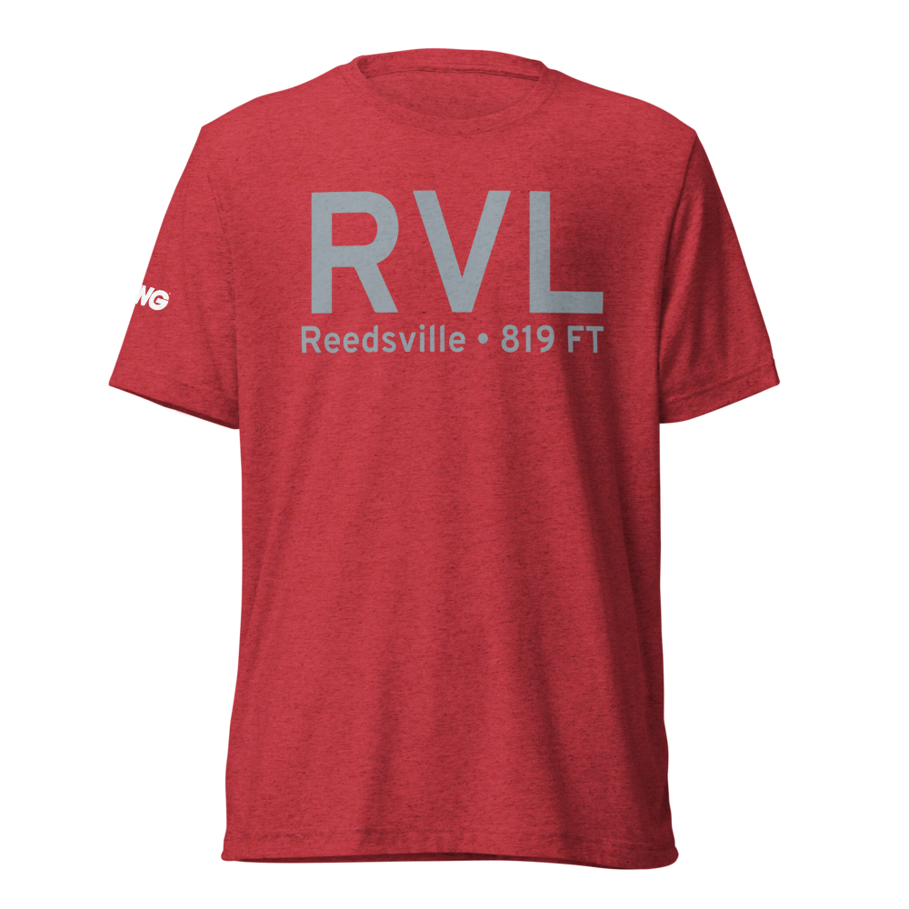 Reedsville (KRVL) Airport Tri-blend T-Shirt 