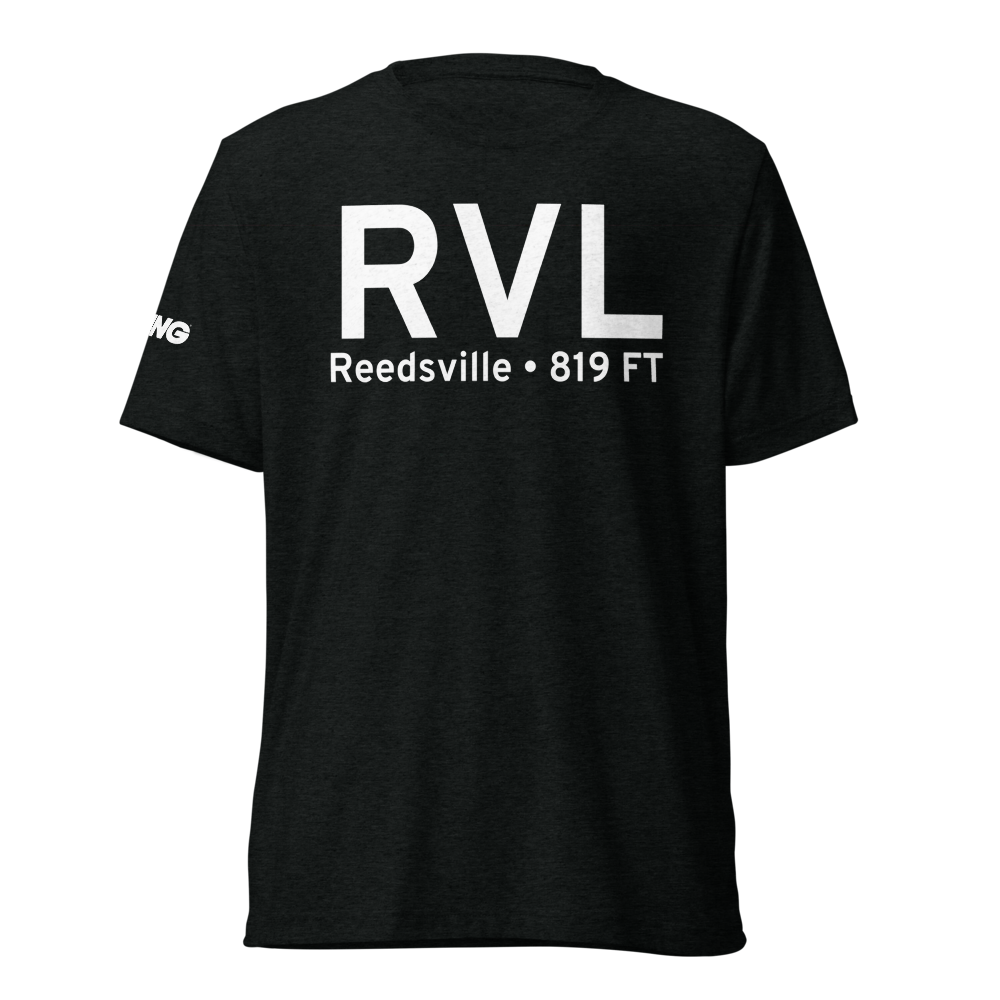 Reedsville (KRVL) Airport Tri-blend T-Shirt 
