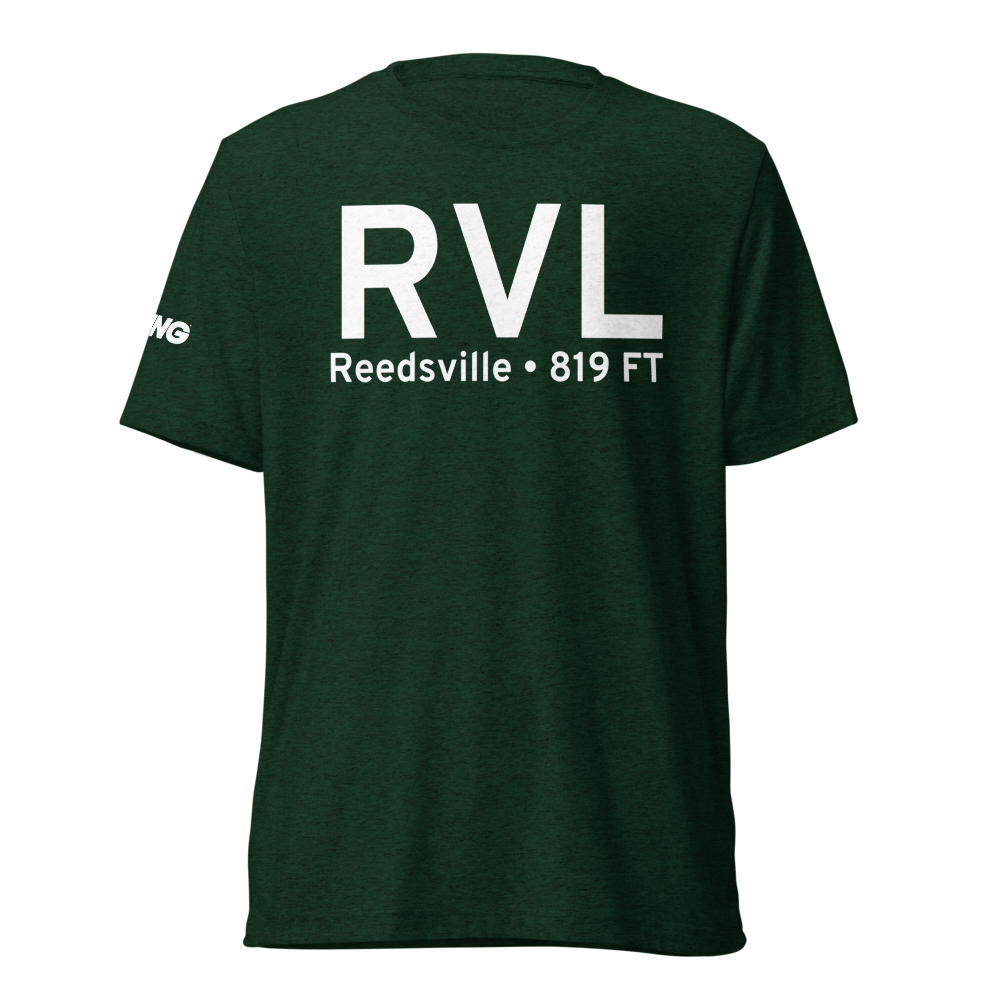 Reedsville (KRVL) Airport Tri-blend T-Shirt 