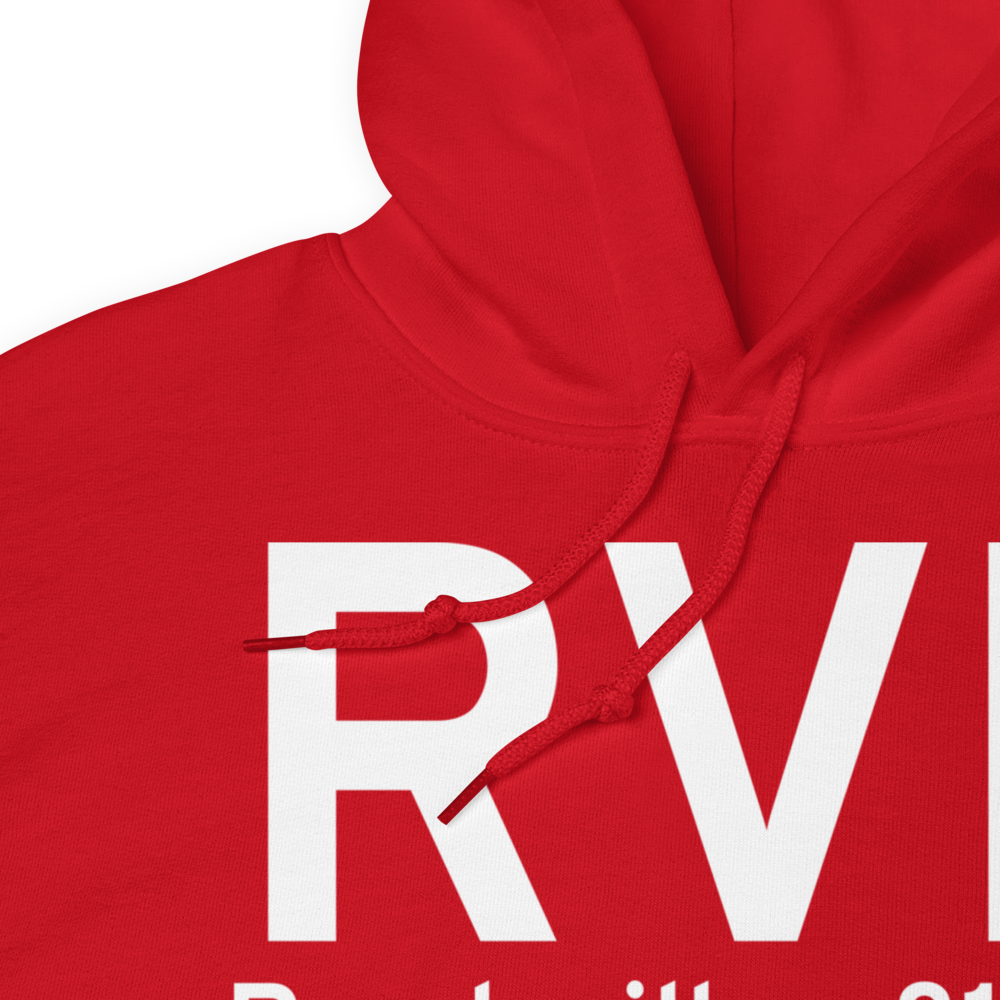 Reedsville (KRVL) Airport Hoodie Sweatshirt 