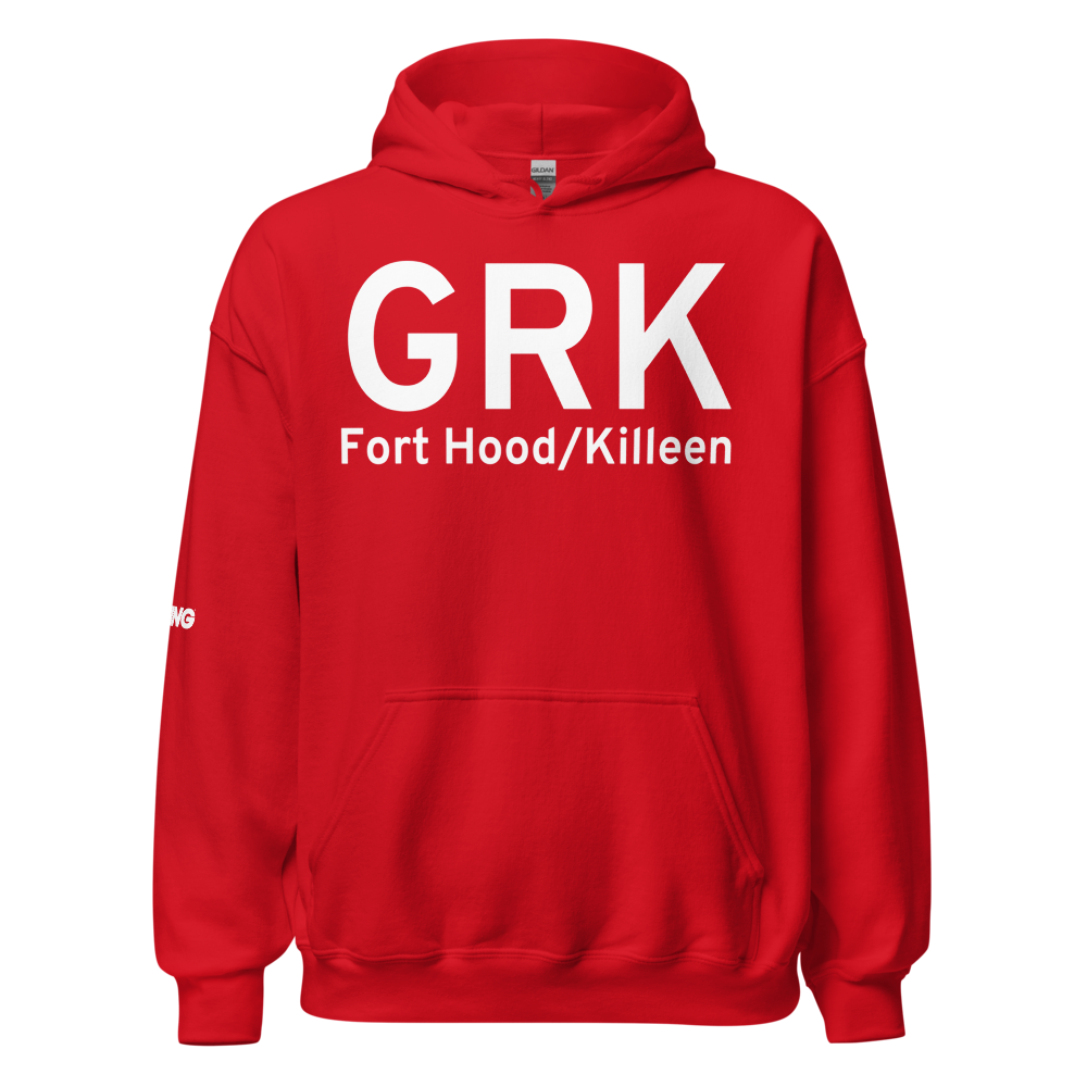 Fort Hood/Killeen (KGRK) Airport Hoodie Sweatshirt 