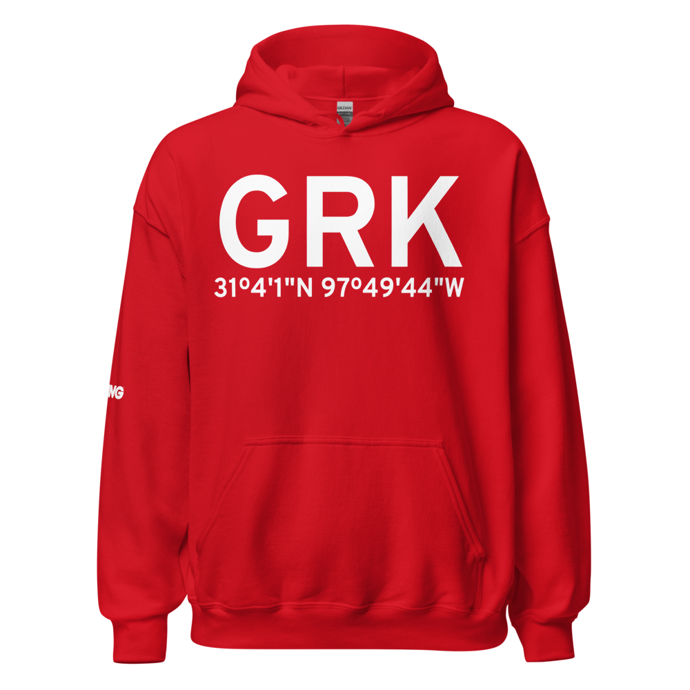 Fort Hood/Killeen (KGRK) Airport Hoodie Sweatshirt 