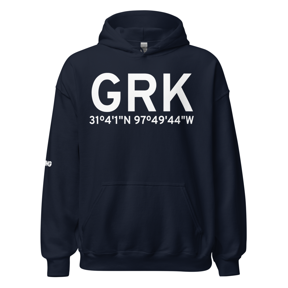 Fort Hood/Killeen (KGRK) Airport Hoodie Sweatshirt 