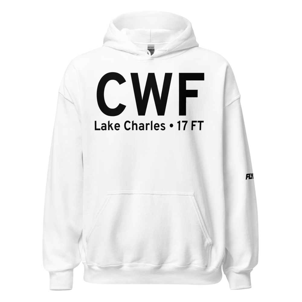 Lake Charles (KCWF) Airport Hoodie Sweatshirt 