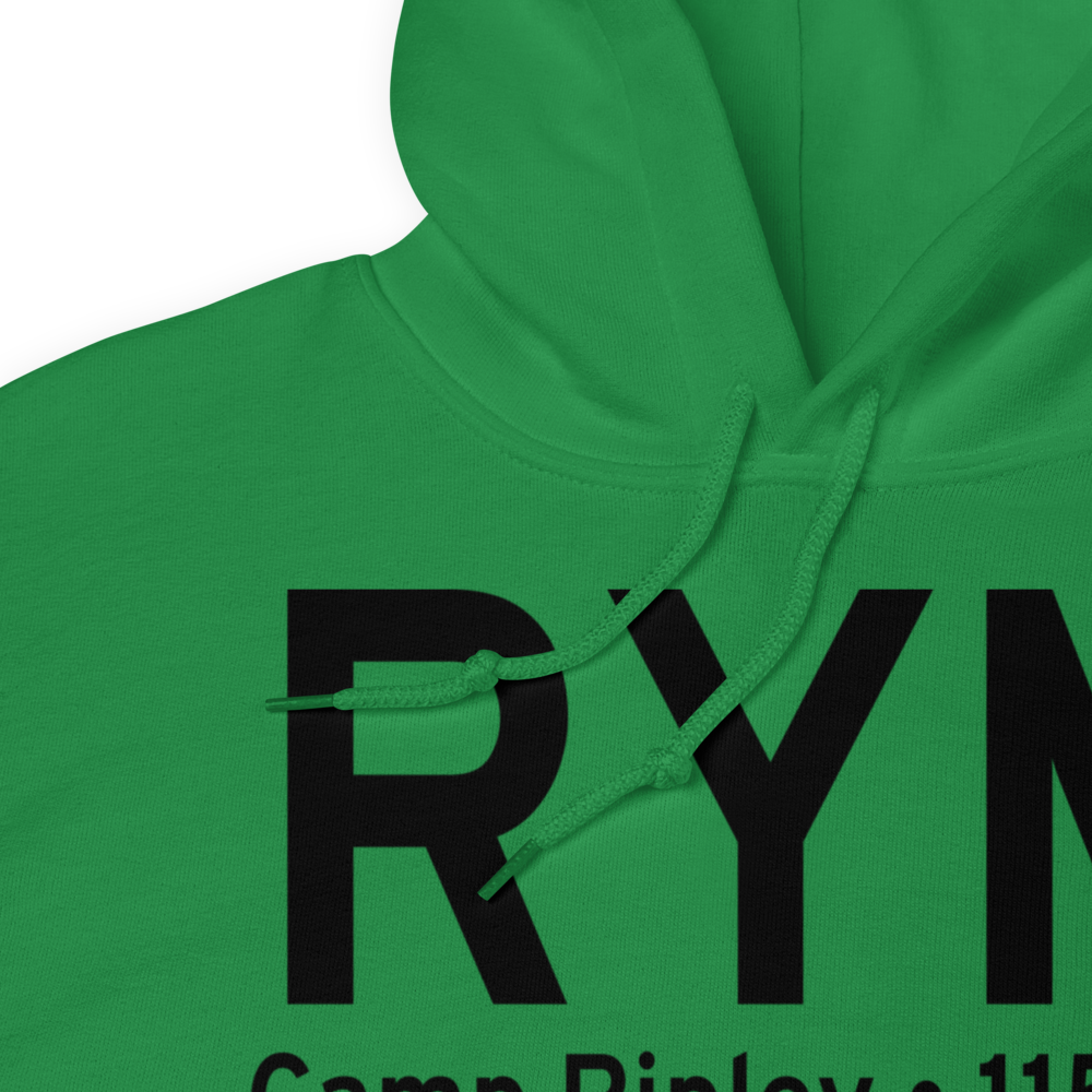 Camp Ripley (KRYM) Airport Hoodie Sweatshirt 