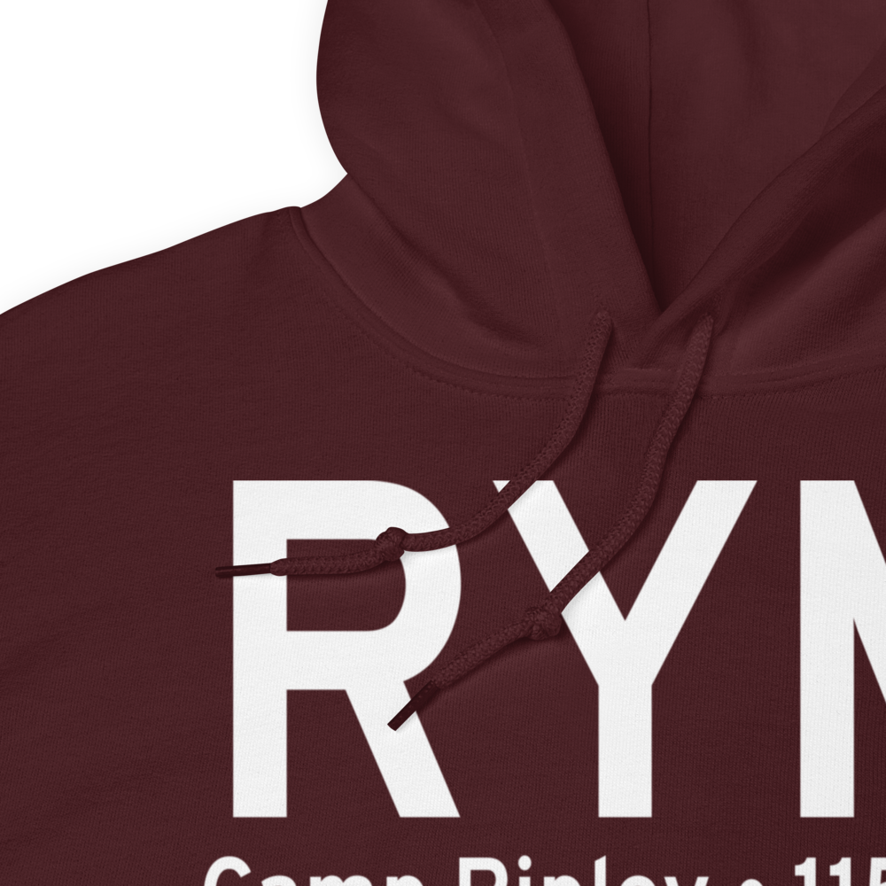 Camp Ripley (KRYM) Airport Hoodie Sweatshirt 