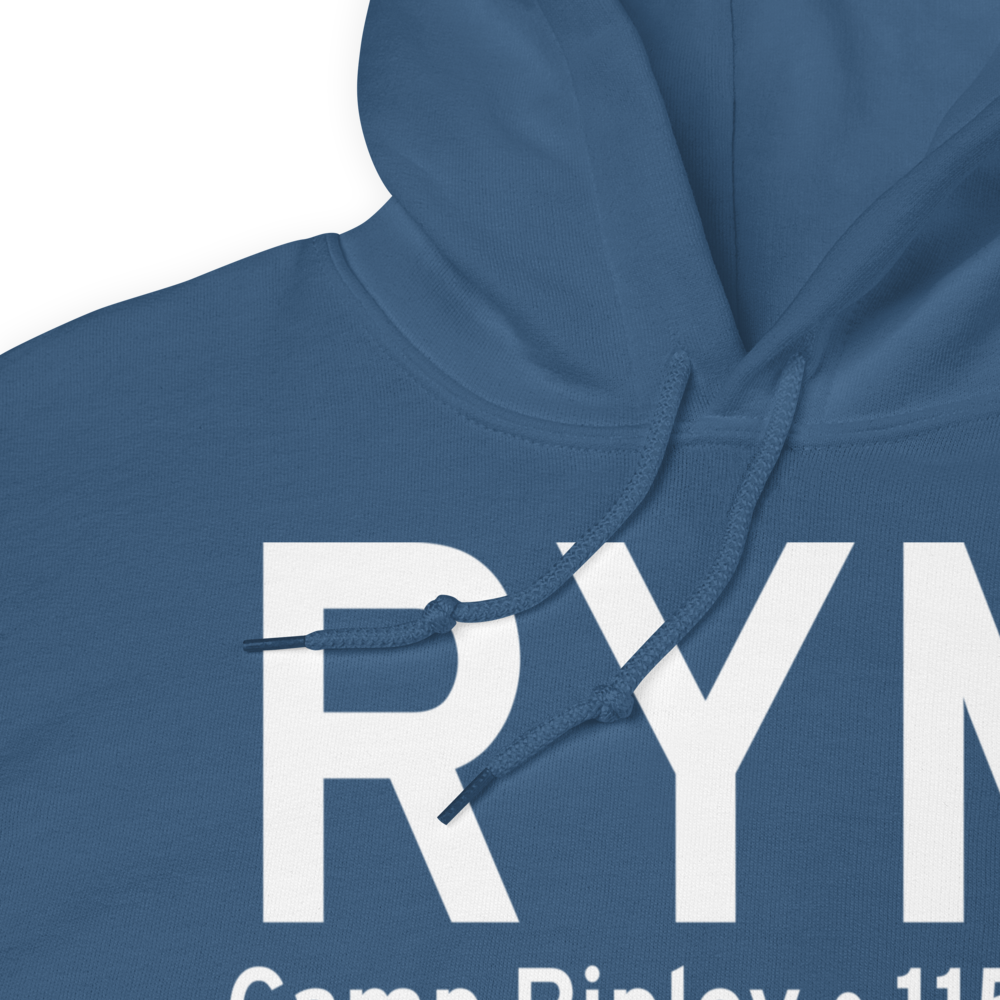 Camp Ripley (KRYM) Airport Hoodie Sweatshirt 