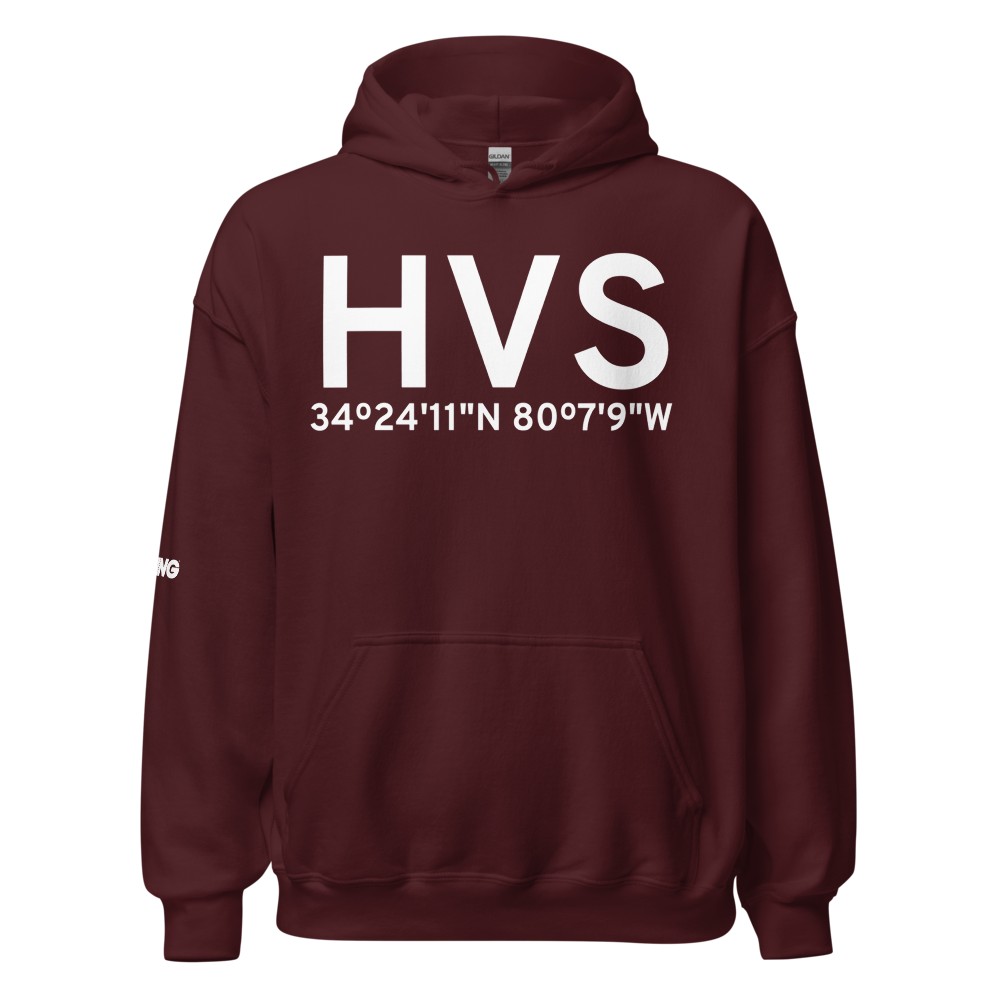 Hartsville (KHVS) Airport Hoodie Sweatshirt 