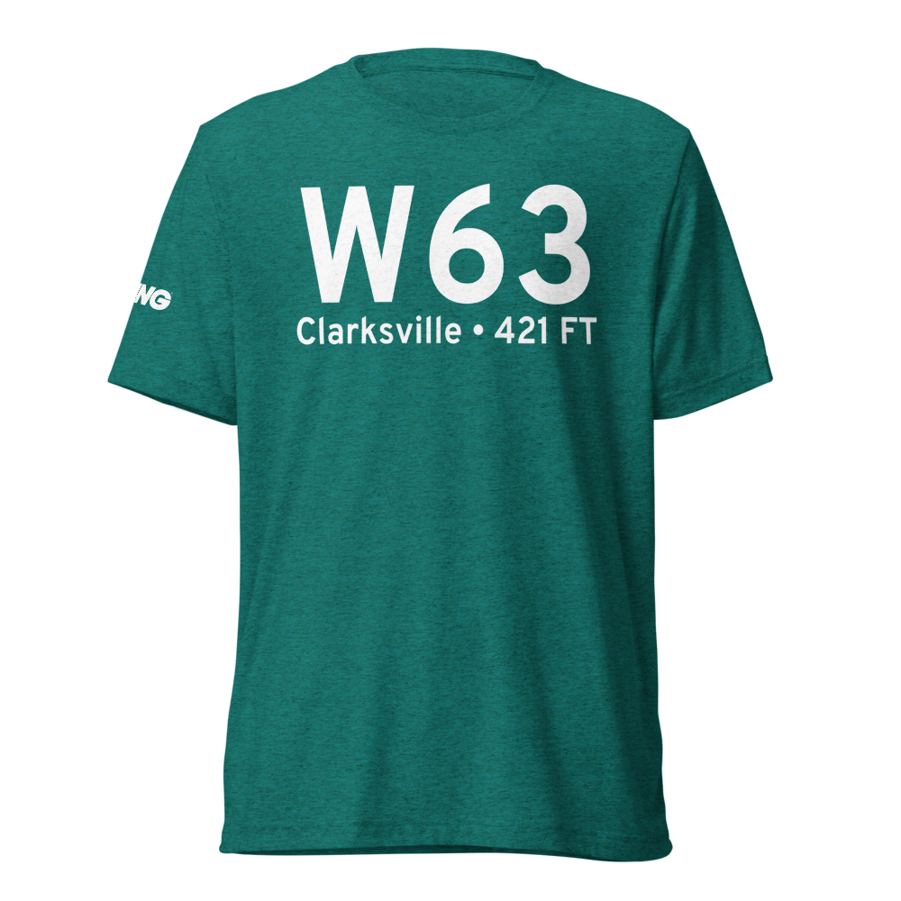 Clarksville (KW63) Airport Tri-blend T-Shirt 