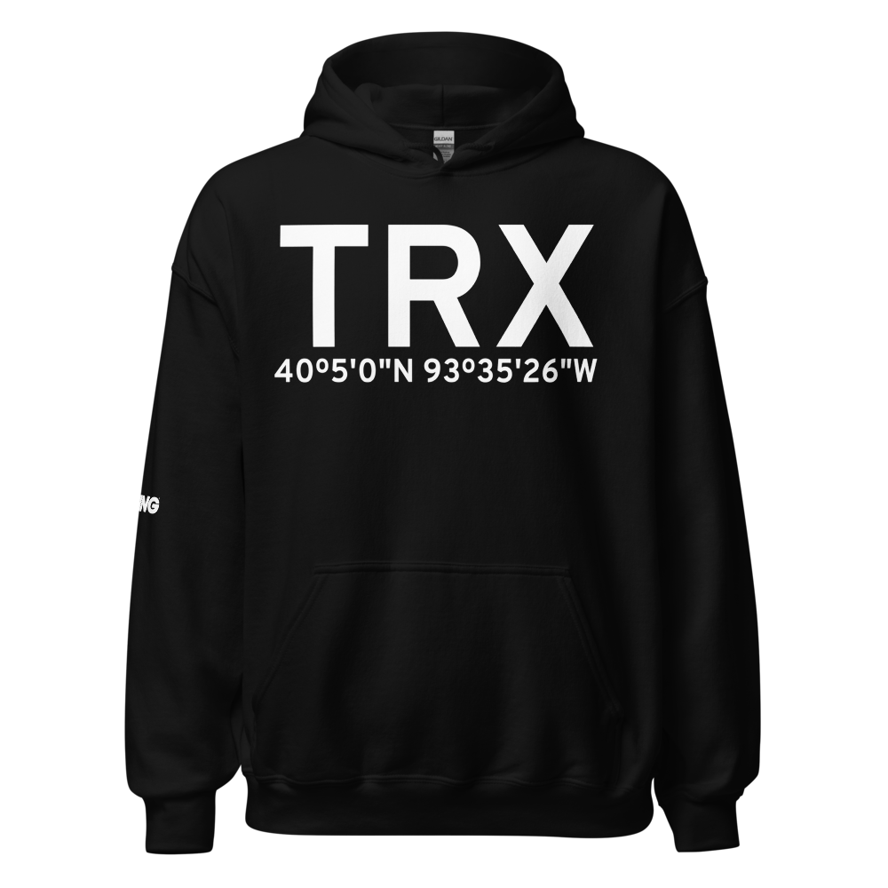 Trenton (KTRX) Airport Hoodie Sweatshirt 