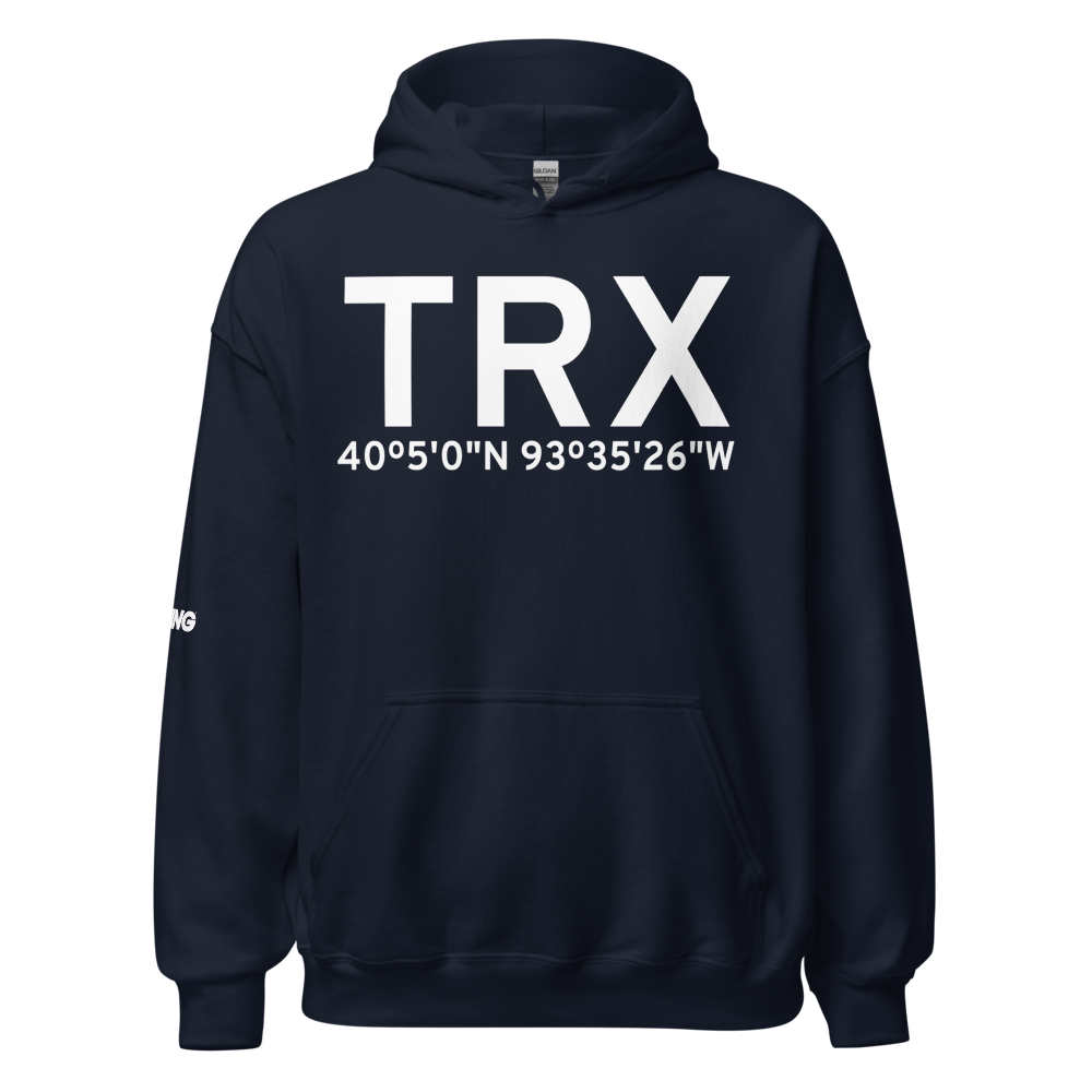 Trenton (KTRX) Airport Hoodie Sweatshirt 
