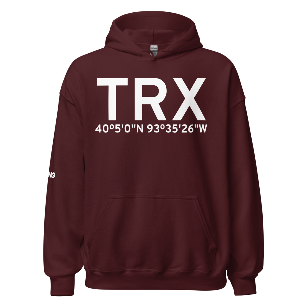 Trenton (KTRX) Airport Hoodie Sweatshirt 