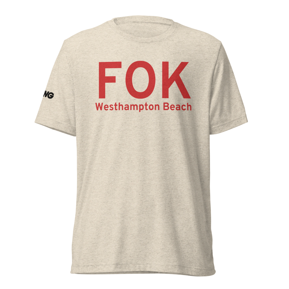 Westhampton Beach (KFOK) Airport Tri-blend T-Shirt 