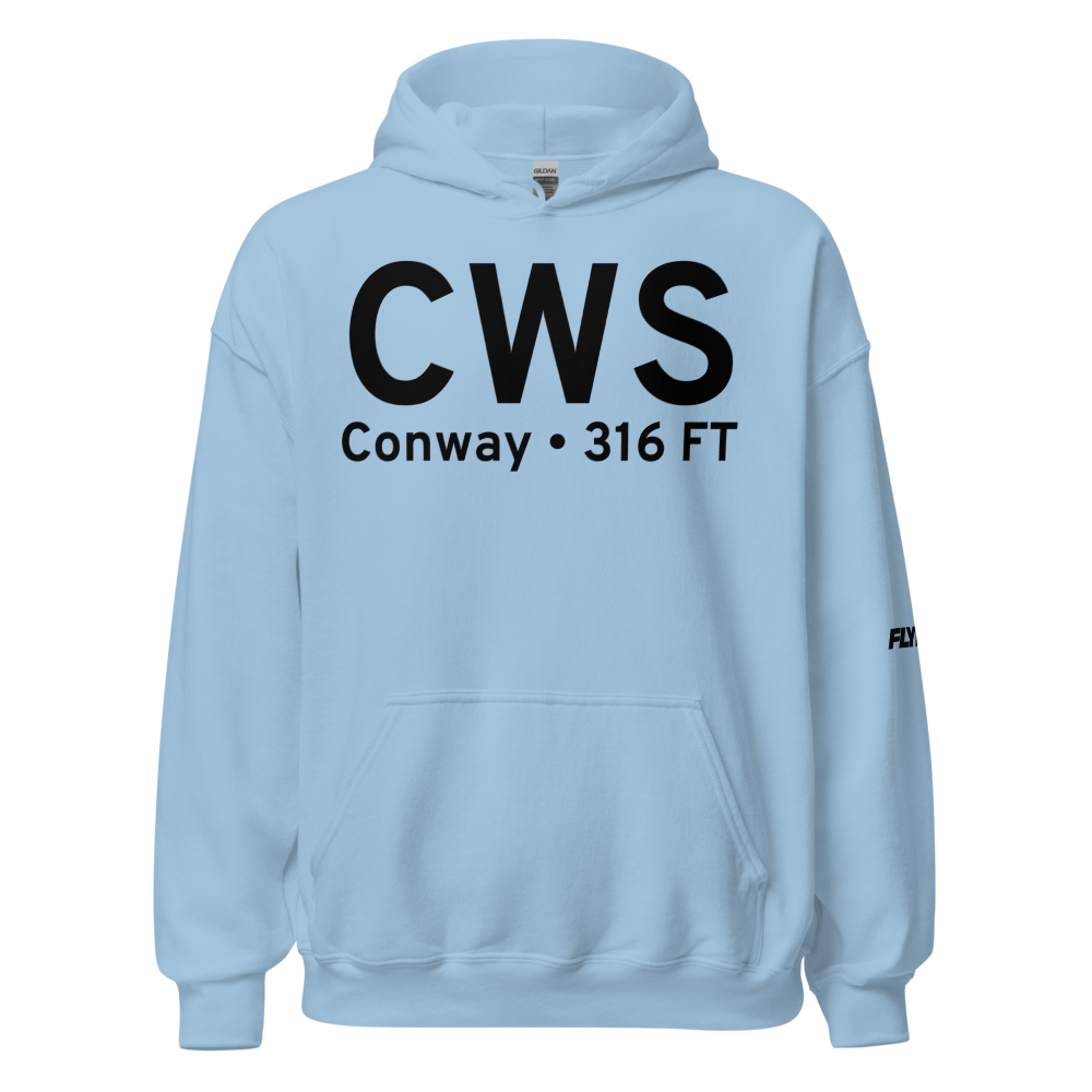 Conway (KCWS) Airport Hoodie Sweatshirt 