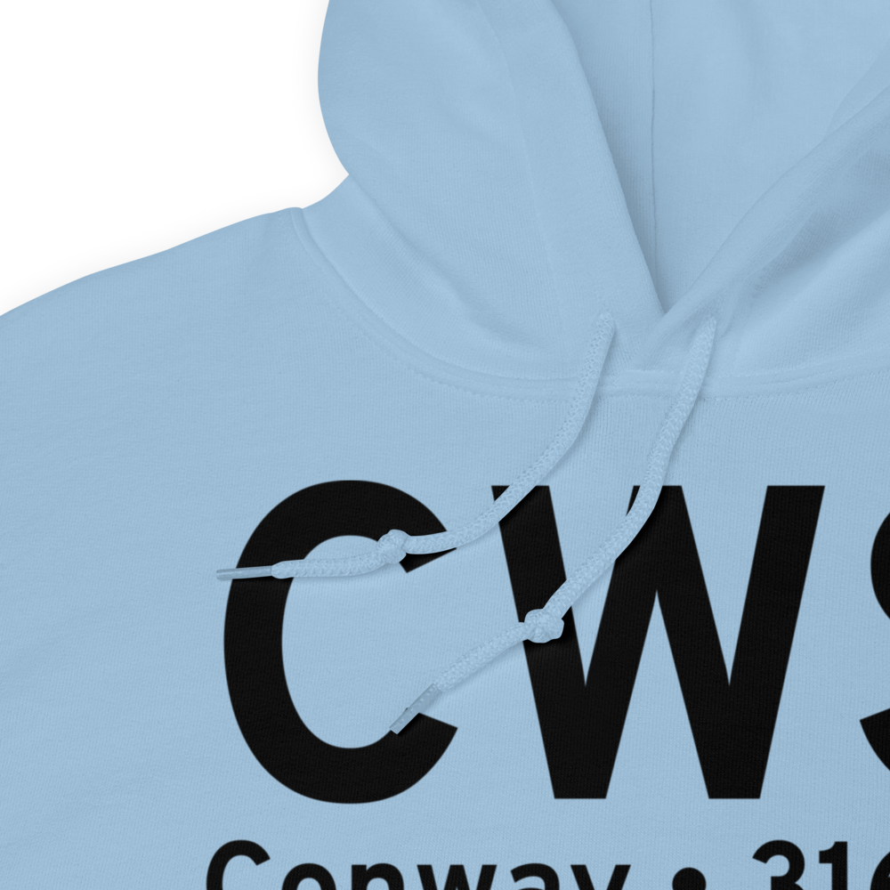 Conway (KCWS) Airport Hoodie Sweatshirt 