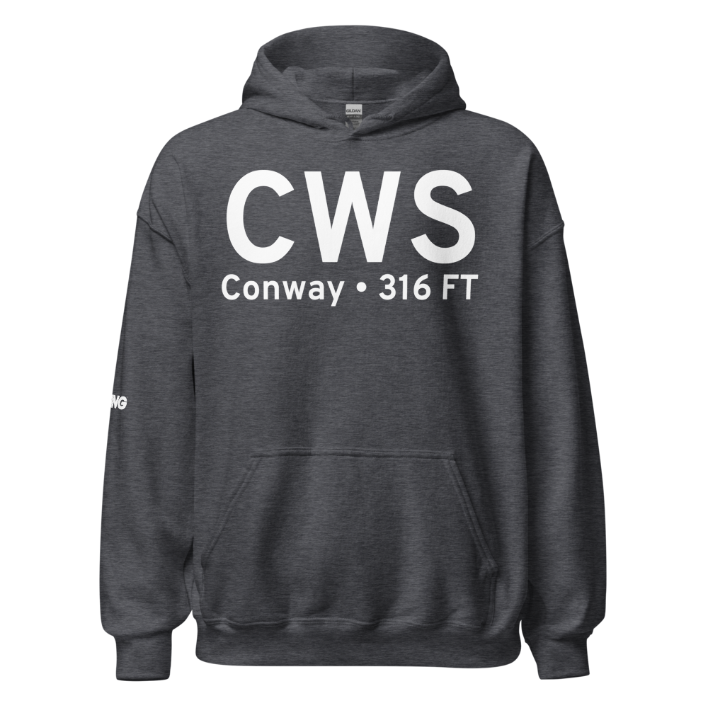 Conway (KCWS) Airport Hoodie Sweatshirt 